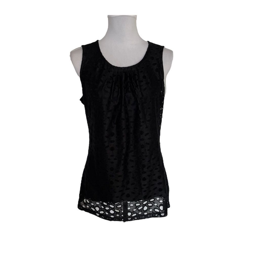 Banana republic Black Lace Tank Too size Medium